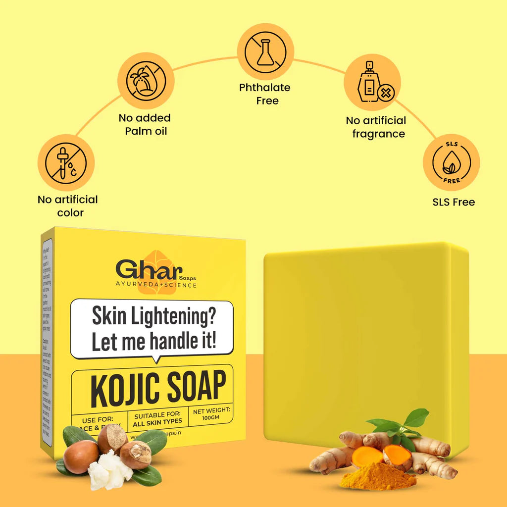 Ghar Kojic Acid 2 % Soap with Niacinamide