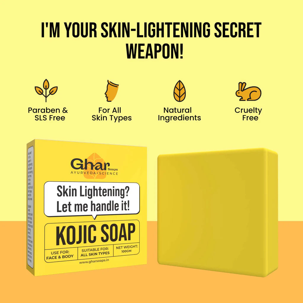 Ghar Kojic Acid 2 % Soap with Niacinamide