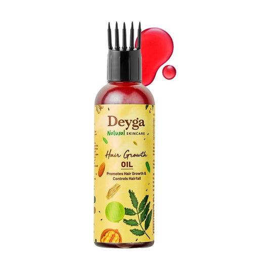 Deyga Hair Growth Oil | Promotes Hair Growth | Reduces Hairfall | Repairs Damaged Hair | Infused with Hibiscus, Rosemary & Grapeseed Oil (100ml Hair Growth Oil) | Suits Men and Women